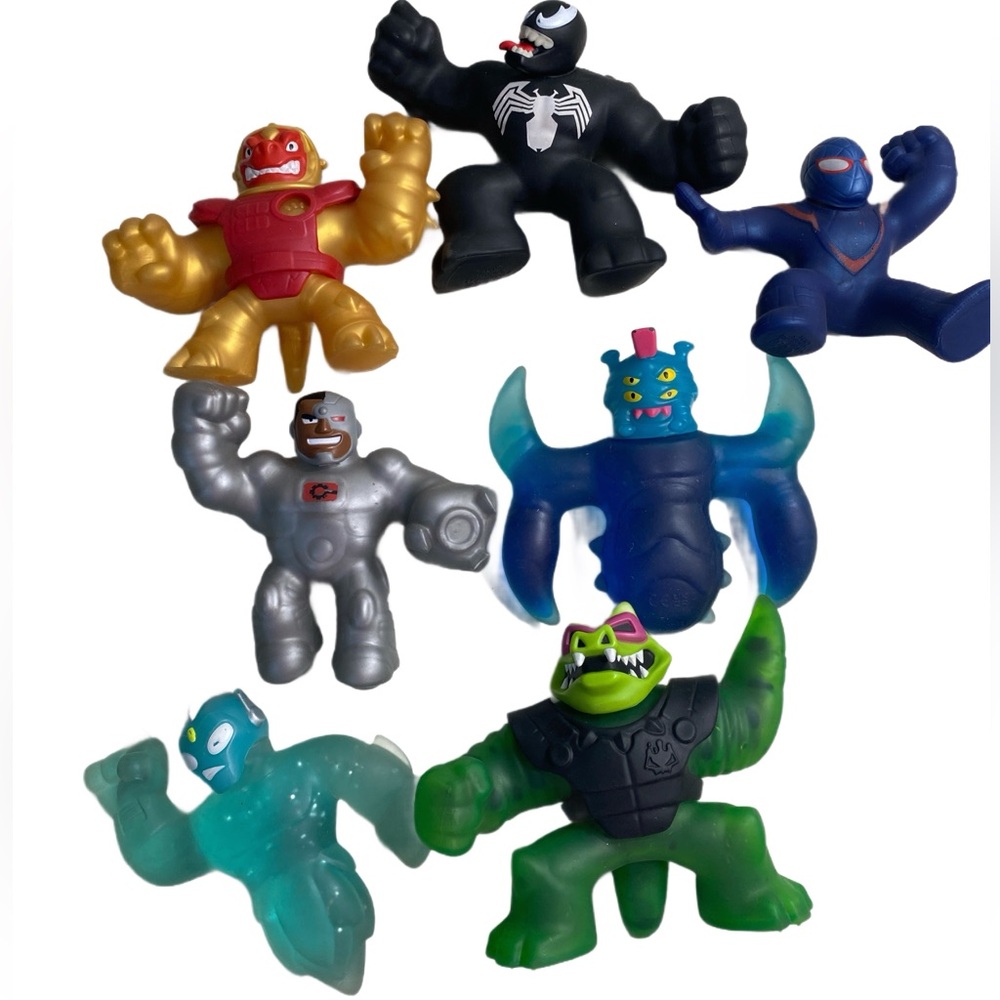 Heroes of Goo Jit Zu Lot of 7 Action Figures Mixed Lot Great Condition‎